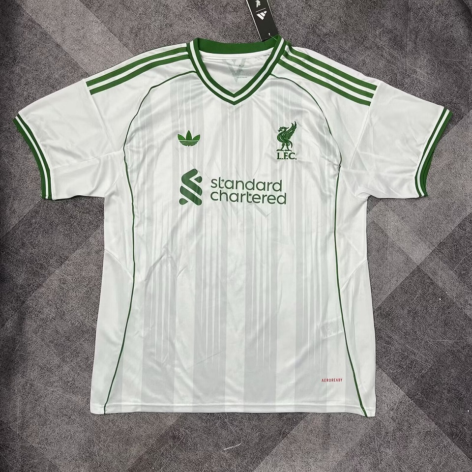 AAA Quality Liverpool 25/26 Special White/Green Soccer Jersey